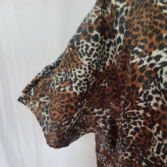 🦜🦜3/$25. Premonitions Short Sleeve Blouse Size 12 - Picture 5 of 7